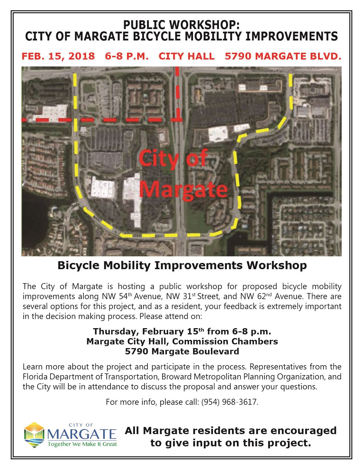 Bicycle Mobility Improvements Workshop Flyer