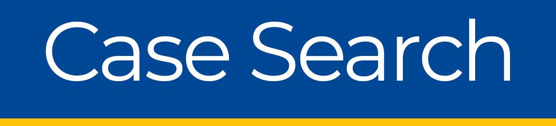 Blue Interactive Button with white text that reads \"Case Search\"