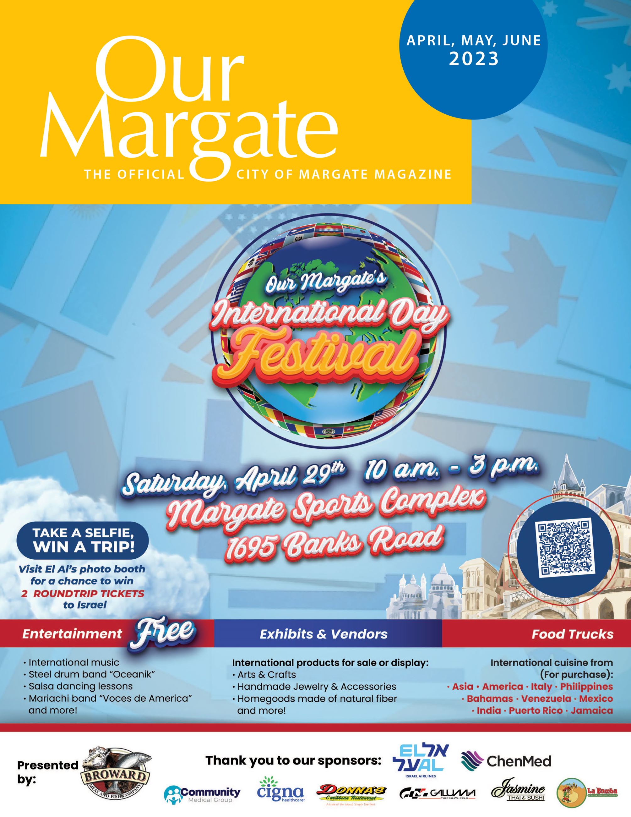 Graphic image with photo of 2023 International Day Festival and text that reads \"Our Margate\…